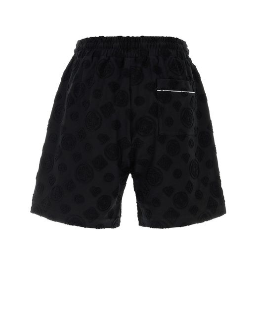 Casablanca Black Cotton Blend Bermuda Shorts for men