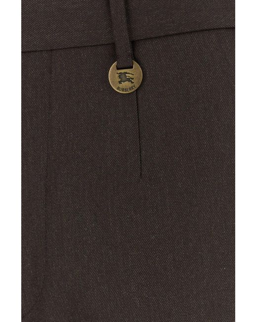 Burberry Black Wool Trouser for men