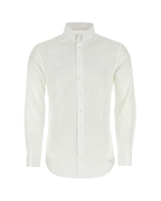 Giorgio Armani Shirts in White for Men Lyst UK