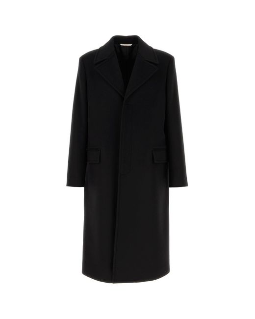 Valentino Garavani Black Wool Blend Coat for men
