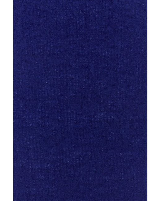 Jil Sander Blue Mohair Blend Scarf for men