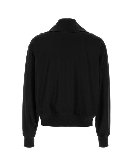 Jil Sander Black Wool Cardigan for men