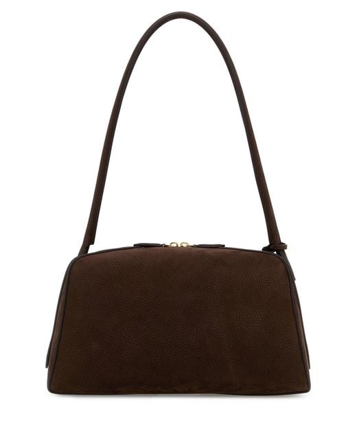 Alaïa Brown Leather Fonce Shoulder Bag