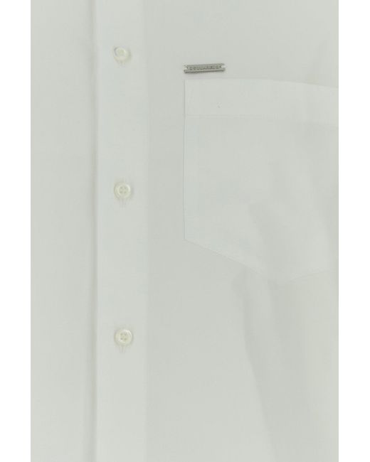DSquared² White Poplin Shirt