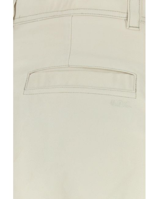 A.P.C. White Relaxed Chino Pants for men