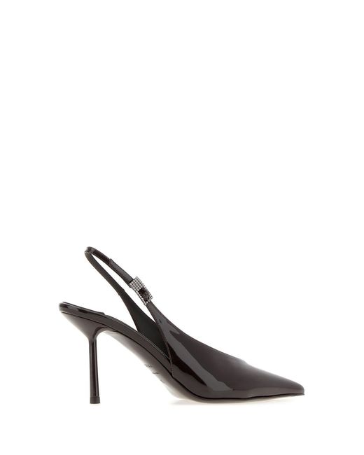 Le Silla Black Leather Pumps