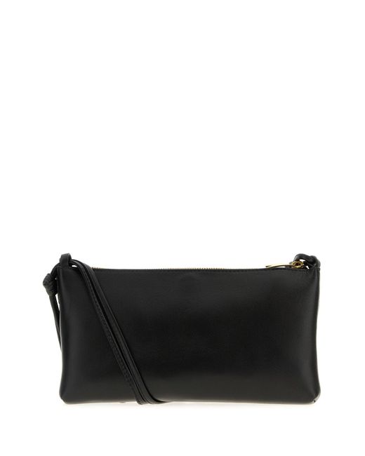 Borsa a tracolla in pelle nera di Bottega Veneta in Black