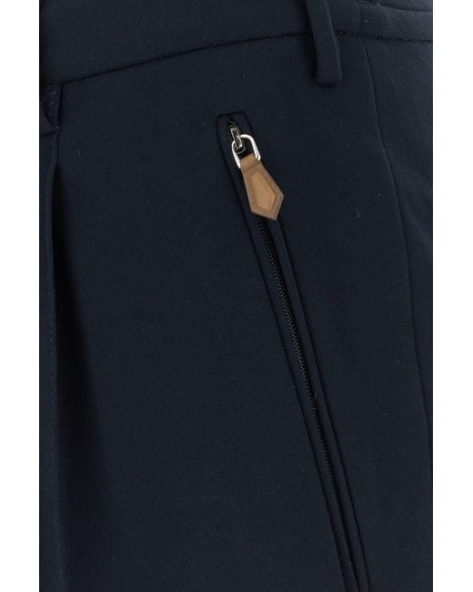 PT Torino Midnight Blue Stretch Viscose Blend Pant for men