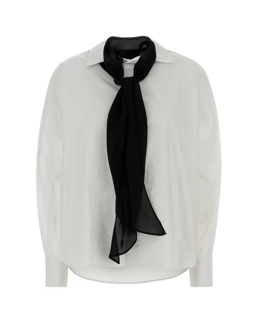 Sacai Black White Poplin Shirt