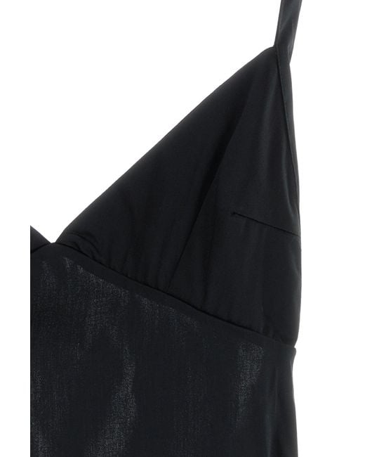 GIMAGUAS Black Poplin Jardin Mini Dress