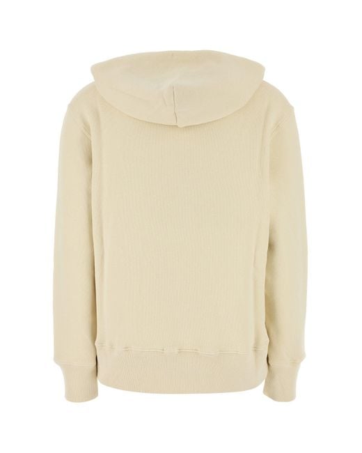 Felpa Main Wom in cotone crema di Autry in Natural
