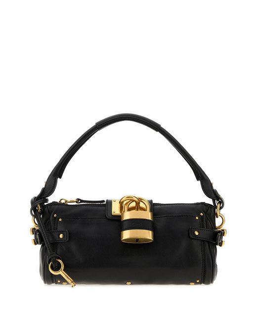 Chloé Black Leather Paddington Shoulder Bag