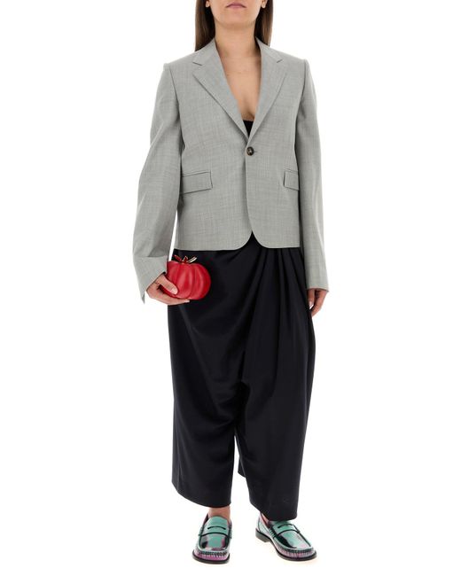Giacca in lana grigia di Loewe in Gray
