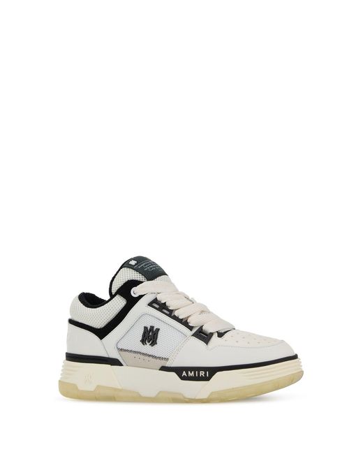 Amiri White Premium Leather Ma-1 Sneakers for men