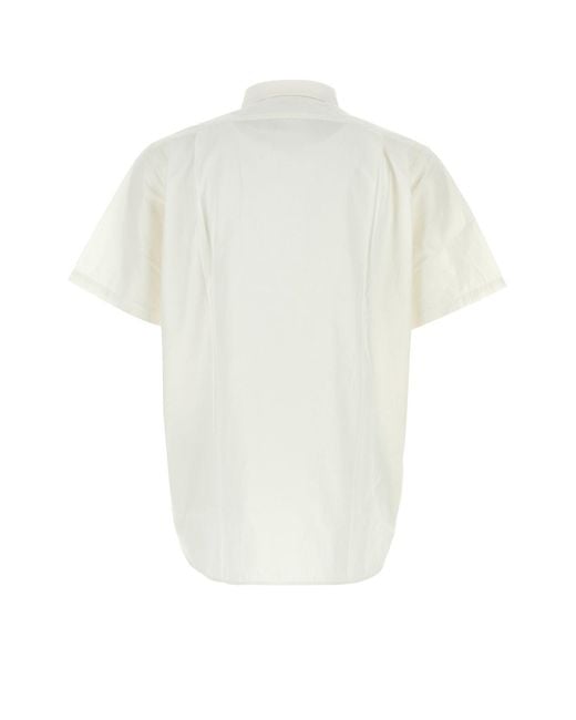 Nanamica White Cotton Blend Oversize Shirt