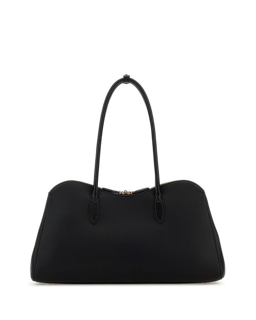 Stella McCartney Black Synthetic Leather Ryder Shopping Bag