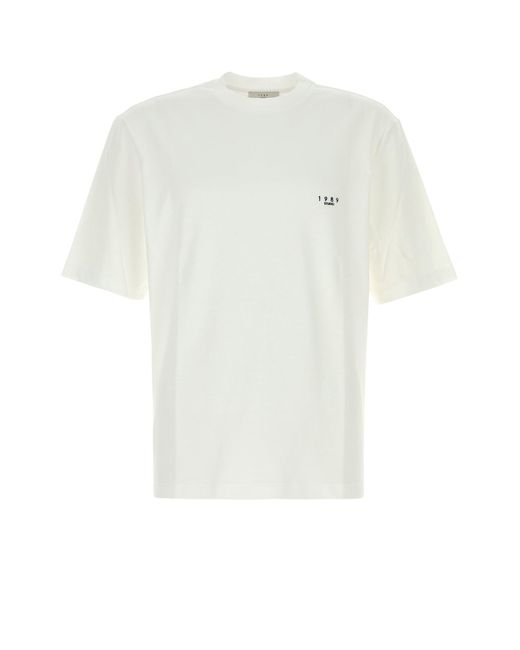 1989 STUDIO White Cotton T-shirt for men