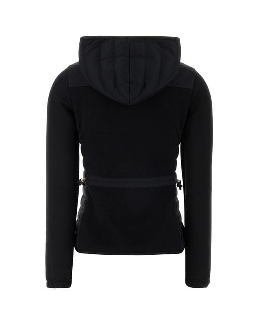Moncler Black Stretch Polyester Blend Jacket
