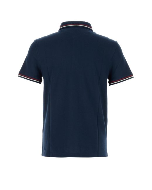 Polo in piquet blu di Valentino Garavani in Blue da Uomo