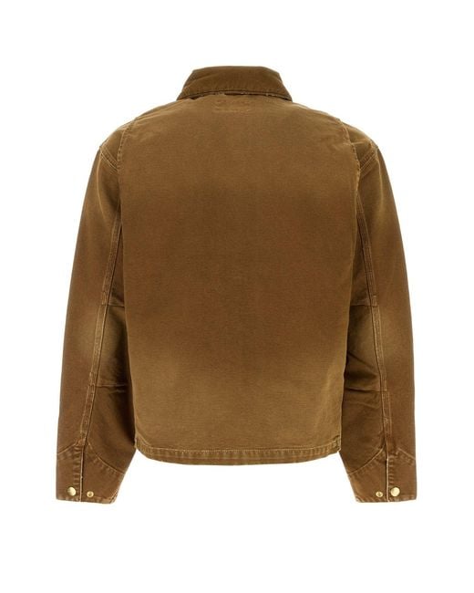 Carhartt Brown Camel Denim Og Arcan Jacket for men