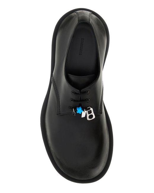 Scarpe stringate Hummer in pelle nera di Balenciaga in Black da Uomo
