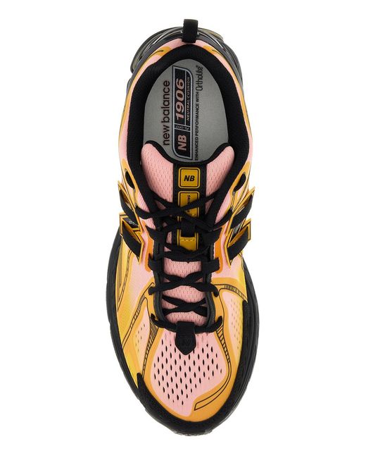 New Balance Black Multicolor Fabric 1906 Sneakers