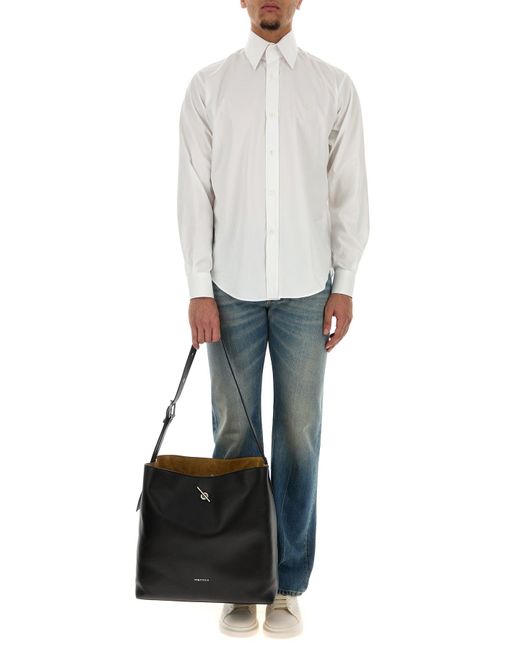 DBL C STAND CUFF SHT di Alexander McQueen in White da Uomo