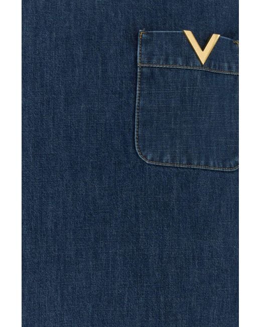 Valentino Garavani Blue Denim Blouse