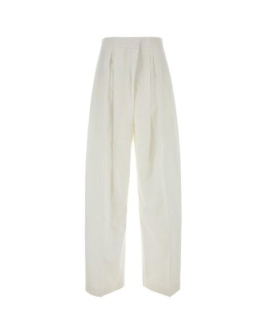 Jil Sander White Trouser 128 Aw 30