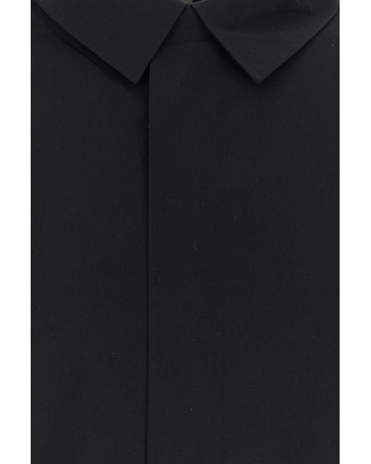 Veilance Black Stretch Nylon Metry Shirt for men