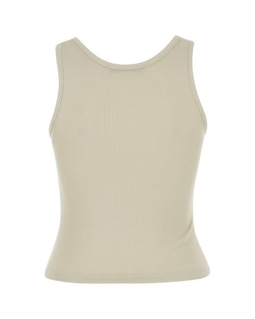 Christopher Esber Natural Ivory Stretch Polyester Top