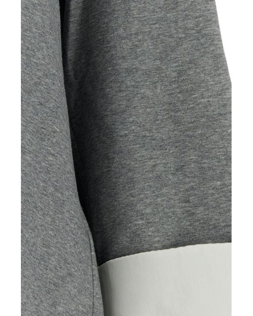 Carven Gray Grey Nylon Blend Oversize Sweatshirt