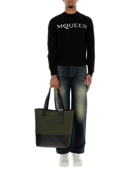 McQueen Blue Denim Jeans for men
