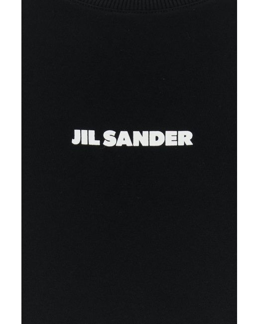 Jil Sander Black Crew Neck Sweatshirt for men