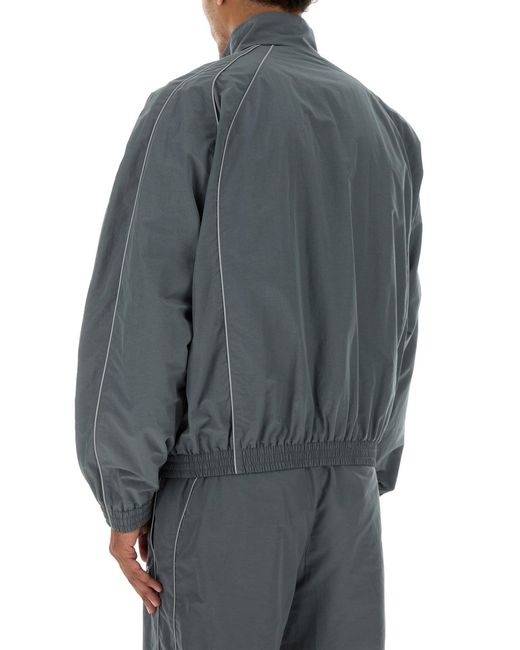 Balenciaga Gray Dark Grey Cotton And Nylon Jacket for men
