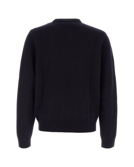 A.P.C. Midnight Blue Wool Edmond Sweater for men