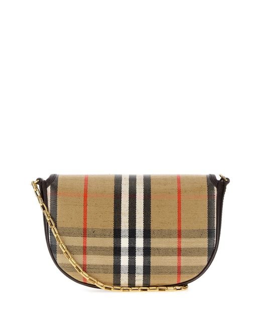 Burberry Multicolor Printed Canvas Small Highlands Crossbody Bag