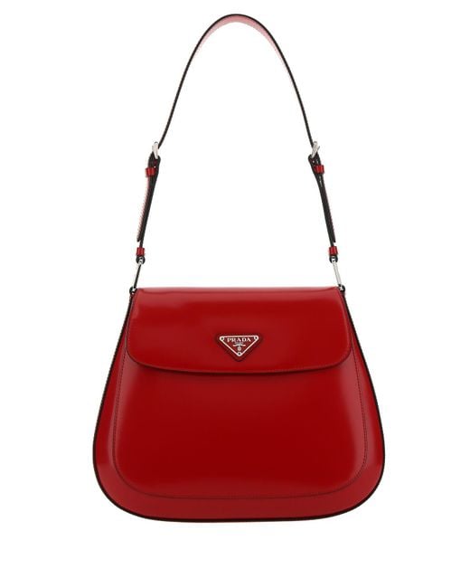 【USED】PRADA レッド クロスボディバッグ Prada - Red Saffiano Sport Small Crossbody | Mitchell Stores