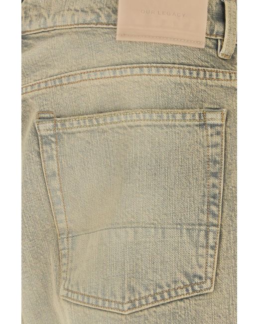 Our Legacy Natural Sand Denim Third Cut Jeans for men