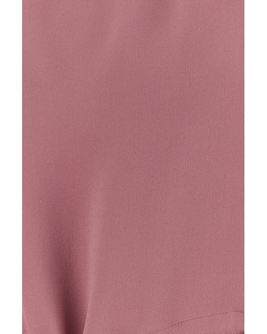 Valentino Garavani Antiqued Pink Crepe Couture Blouse