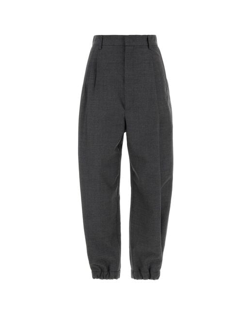 Moschino Black Grey Wool Pant