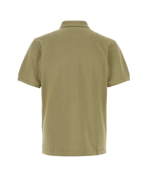 KENZO Green Solid Shirt Collar Polo for men