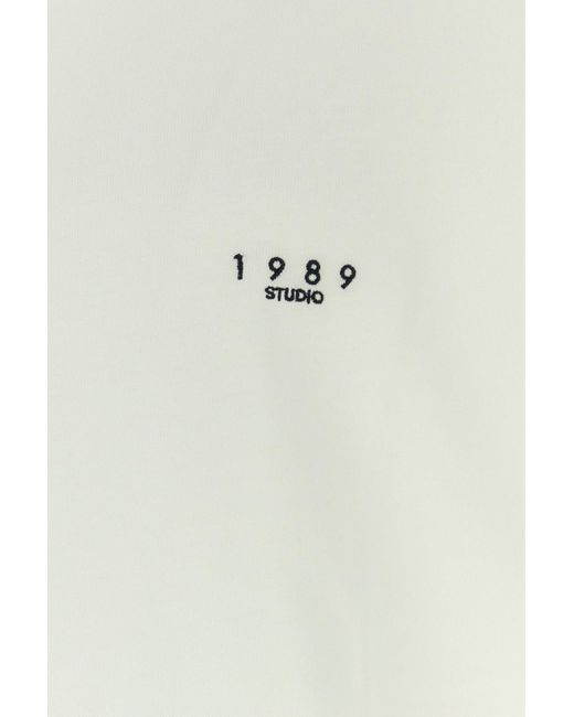 1989 STUDIO White Cotton T-shirt for men