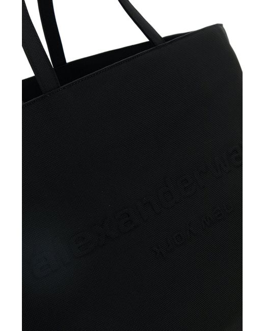 Borsa shopping Punch in nylon nero di Alexander Wang in Black