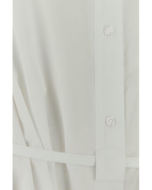 Loulou de Saison White Poplin Vitti Shirt Dress