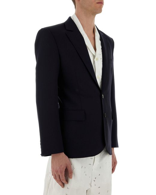 Valentino Garavani Midnight Blue Wool Blazer for men