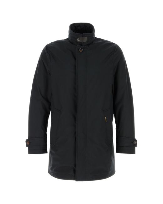 Moorer Black Polyester Blend Duca Jacket for men