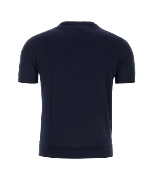 Fedeli Blue T Shirt Mm for men
