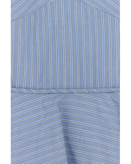 Co. Blue Embroidered Tton Dress