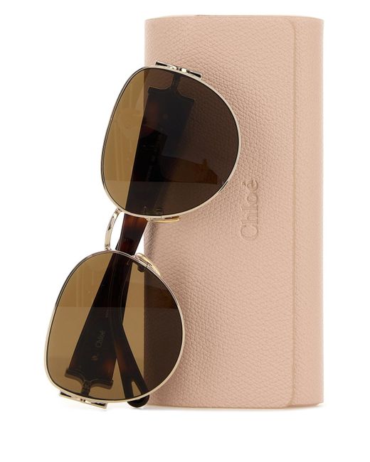 Chloé Multicolor Metal And Acetate Sunglasses